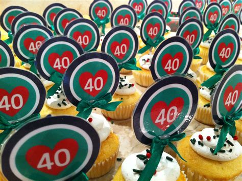 40 Years Make Your Own Cupcake Toppers By Printing Out Your Message Run Through Laminating
