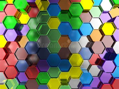 Hexagons Background Stock Illustration Illustration Of Digital 264192929