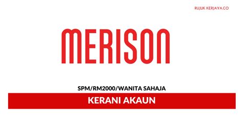 For more info, please visit www.innovest.com.my. Jawatan Kosong Terkini Kerani Akaun Merison Marketing ...