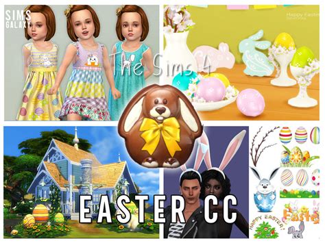 Sims 4 Cc Easter Decor And Cas Items If Your Sims Sims Galaxy