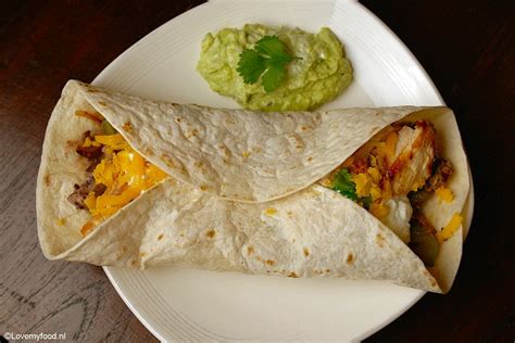 Mexicaanse wraps met kip
