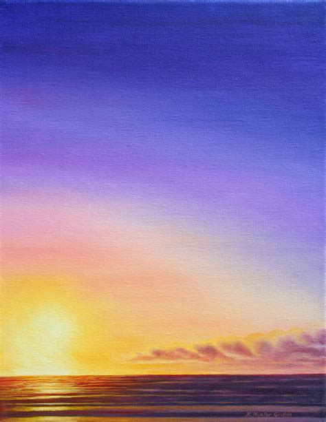 Sunset Abyss Painting By Kristine Griffith