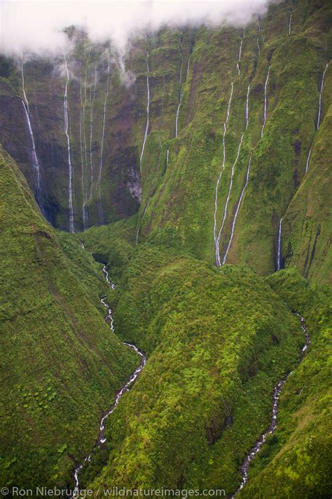 Waterfalls Kauai Hawaii Photos By Ron Niebrugge