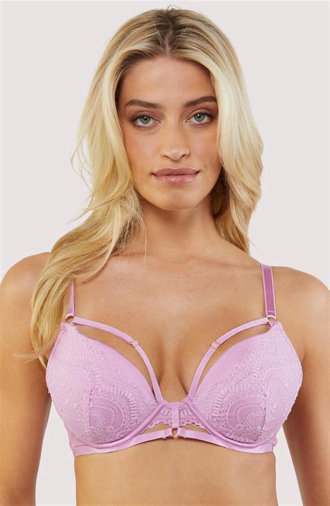 Marlie Pink Lace And Satin Bra Playful Promises Usa