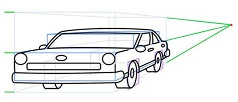 Pin By Michael Mac On Perspective Tutorial Car Drawings One Point