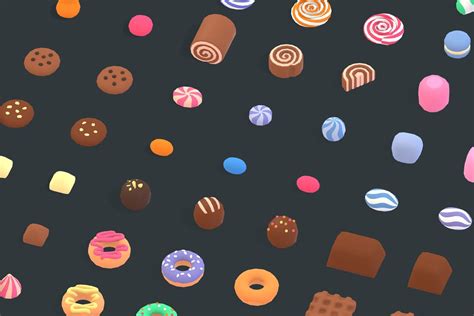 3d Model Candy Land Animation Assets Vr Ar Low Poly Cgtrader