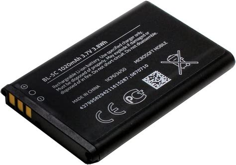 Batteria Per Nokia 130 Dual Sim Bl 5 C 1020 Mah Amazonit Elettronica
