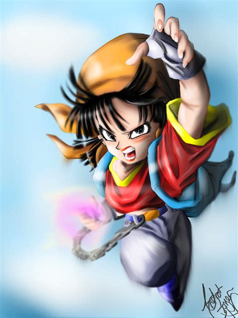I made this work for a internet contest, with the theme `dragon ball z`. Dragon Ball Z Pan Fan Art by ArtistGamerHD on DeviantArt