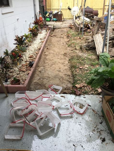 When it comes to outdoor diy home improvement projects you can make for the backyard, these creative stepping stone ideas and diy walkway projects help you save money while adding a little flair to your basic yard DIY Stepping Stone Walkway On A Budget | Stepping stone walkways, Stone walkway, Walkway