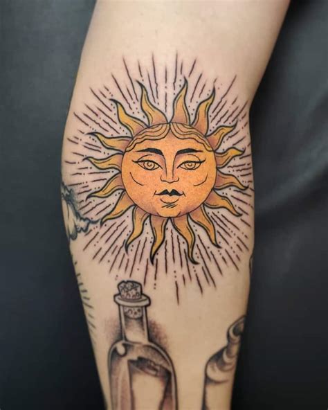 Discover More Than Neo Traditional Sun Tattoo Super Hot In Coedo