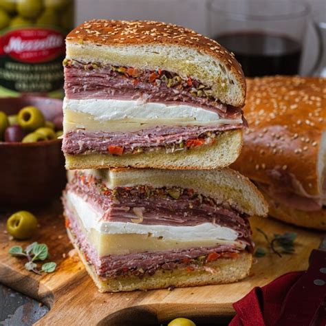 Muffuletta Sandwich Recipe Just Like In New Orleans Olivias Cuisine