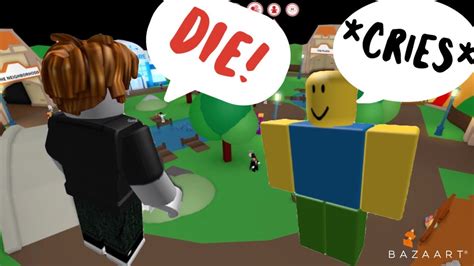 Bullying Noobs In Roblox Youtube