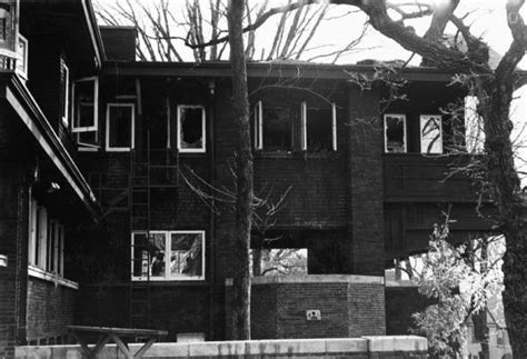 Bradley House After Fire Photograph Wisconsin Historical Society