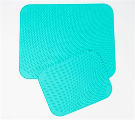 Cooks Essentials Silicone Countertop Mat And Drain Mat