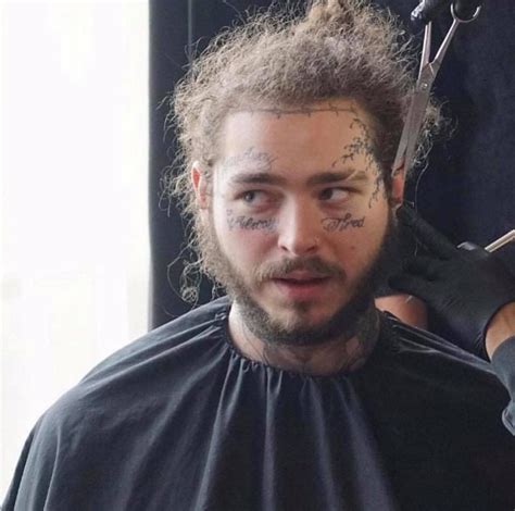 Post Malone Lyrics Post Malone Quotes Facial Tattoos Beautiful Blue Eyes All The Things Meme