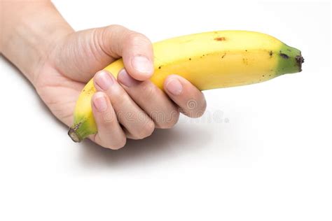 Woman Holding Banana Stock Photo Image Of Lady Fresh