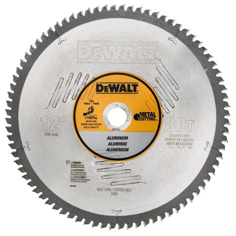 Dewalt Dw7666 Carbide Metal Cutting Circular Saw Blade 12 80 Tpi