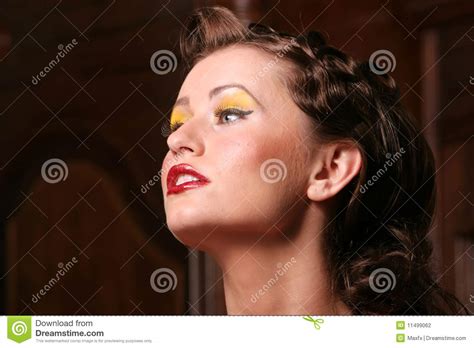 Pinup Girl Stock Photo Image Of Woman Pose Makeup 11499062