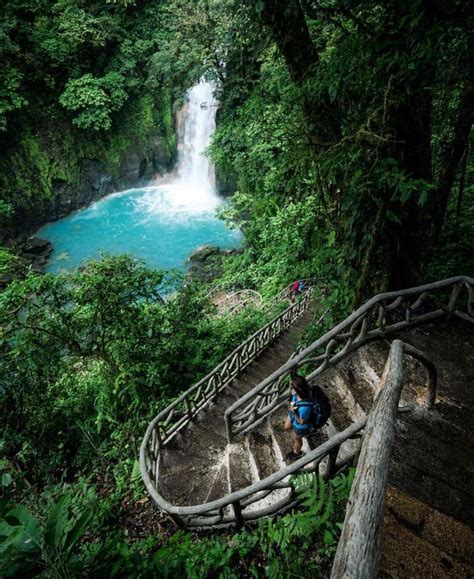 Stairway To Heaven The Stair Steps To Rio Celeste Waterfall Captured