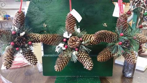 Pine Cone Stars Christmas Wreaths Holiday Decor Holiday