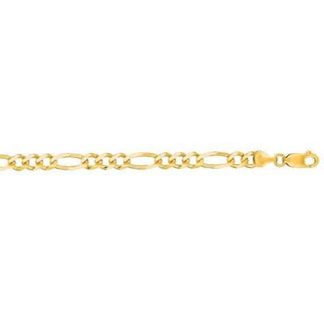 14k Solid Yellow Gold Classic Figaro Chain Necklace 6mm Thick 20 Inches