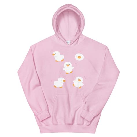 Kawaii Duck Hoodie Cute Duck Sweatshirt Pastel Kawaii Etsy