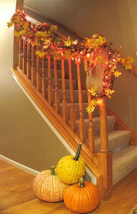 Decorating The Staircase For Fall Living Rich On Less