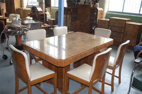 Do not contact me with unsolicited services or offers. Original Art Deco Epstein Dining Table, 6 Chairs and ...