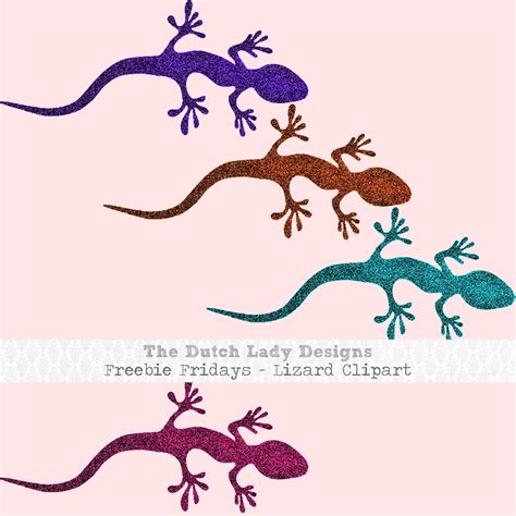 Friday Freebies 11 Lizard Clipart The Dutch Lady Designs