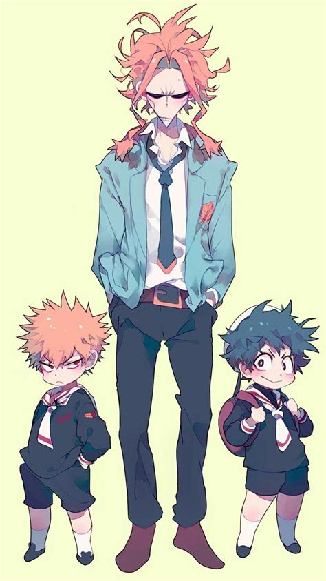 Boku No Hero Academia Katsuki Bakugou All Might