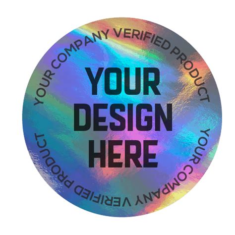 Custom Holographic Authenticity Labels Sticker Plug