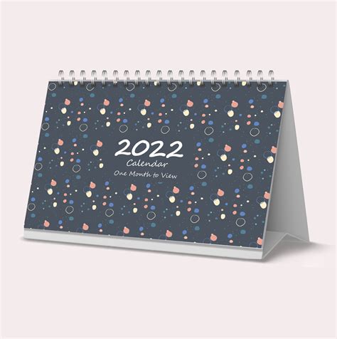 2022 One Month To View Desk Calendar Clarisworld