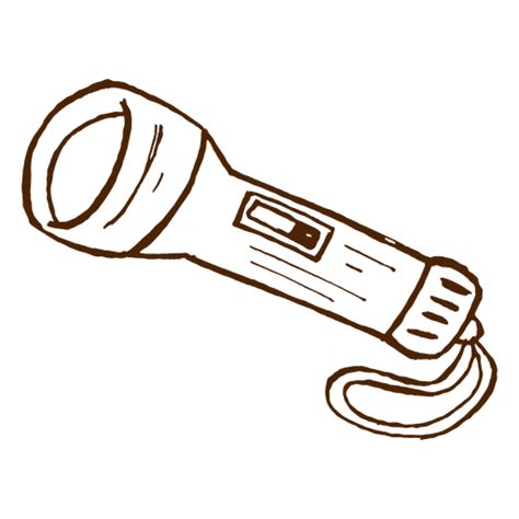 Hand Drawn Flashlight Icon Transparent Png And Svg Vector File