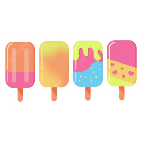 Popsicle Ice Cream Clipart Hd PNG Ice Cream Popsicles Flat Illustration Ice Cream Popsicle