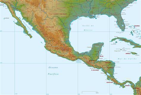 Yucatan Peninsula On South America Map Map Of World