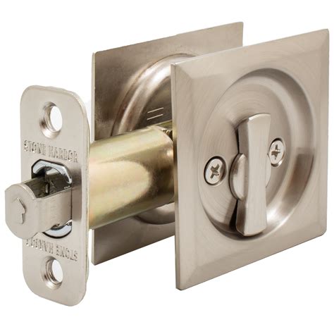 Contemporary Square Pocket Door Lock Privacybedbath Ebay