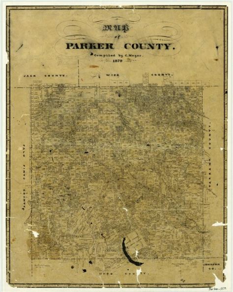 Map Of Parker County Weatherford Tx County Weatherford Texas