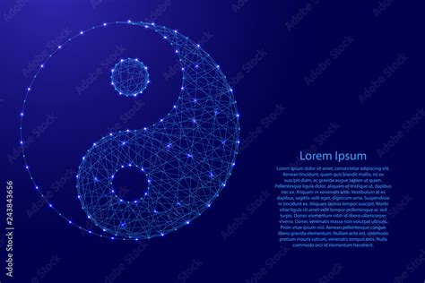 Yin Yang Symbol Of Universality And Harmony Of Dualism Of Forces From