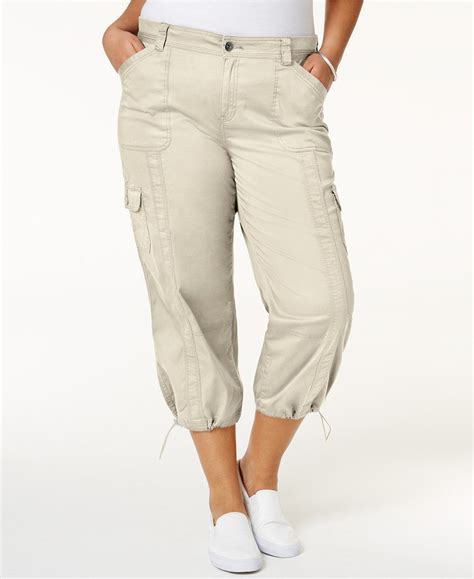 Style And Co Plus Size Capri Cargo Pants Created For Macys And Reviews