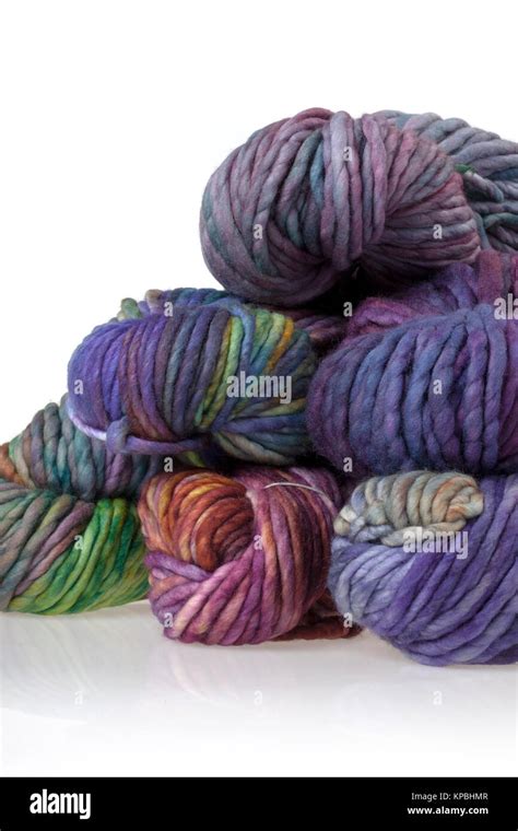 Colorful Wool Yarn Balls Stock Photo Alamy