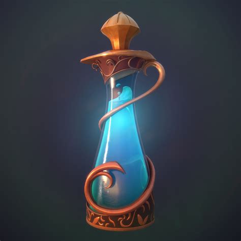 Artstation Stylised Flask Vincent Tromel Fantasy Props Magic