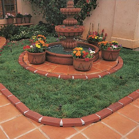 Create landscape edging using angled bricks for a beautiful border. Argee Let's Edge It! Decorative Plastic Brick Edging ...