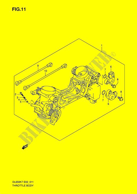Suzuki outboard parts catalog, start here to look up the parts you need. THROTTLE BODY for Suzuki V-STROM 650 2008 # SUZUKI ...