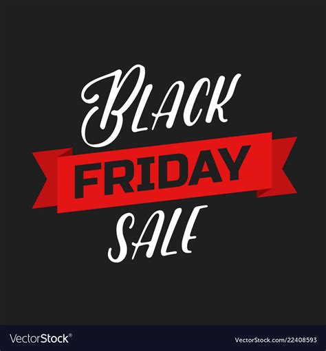 Black Friday Lettering Sign And Logo Royalty Free Vector