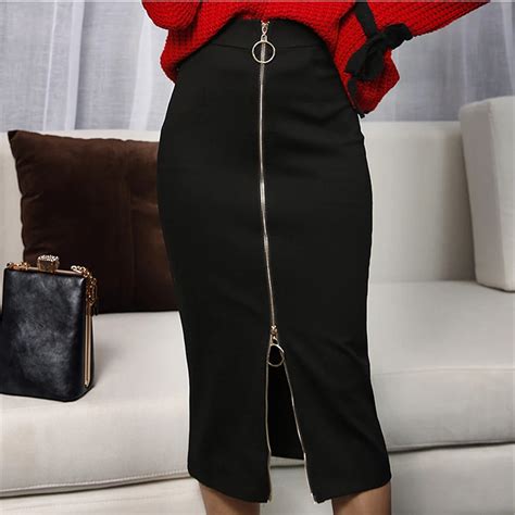 S 5xl Plus Size Women Pencil Skirts Spring Autumn 2018 Elegant High