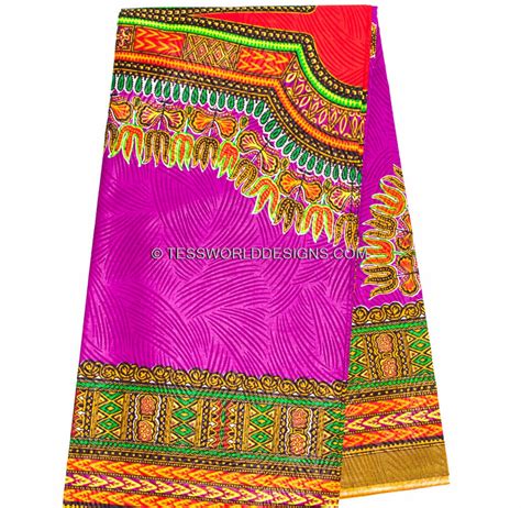 High Quality Purple Red Dashiki Print African Fabric Etsy