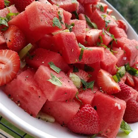 Watermelon Strawberry And Tomatillo Salad Clean Food Crush