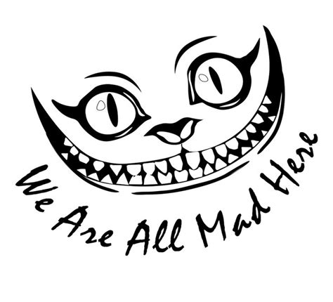 Smile Cheshire Cat Alice Wonderland Alice In Wonderland Drawings