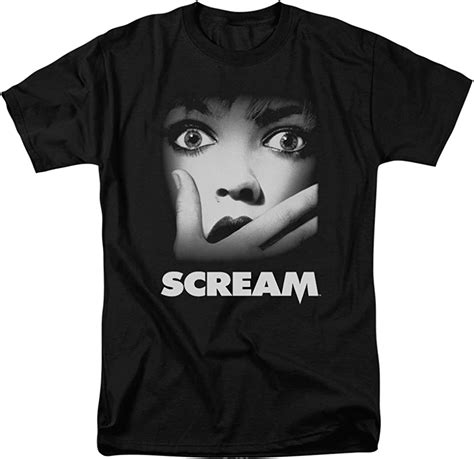 Scream Poster Adult T Shirt Black Clothing