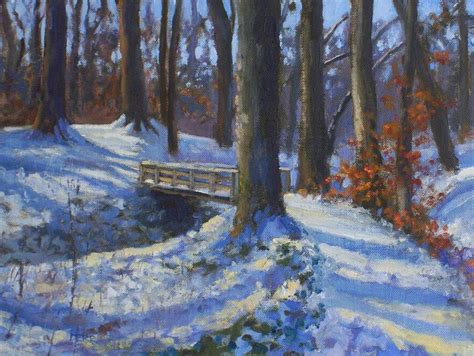 A Snowy Path In The Woods By Todd Derr